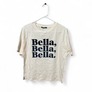 Zara Graphic Bella Tee - Medium - White